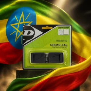 cardio tennis coaching — the Dunlop Gecko-Tac Tennis Replacement Grip 1-Pack combined with the national flag of Ethiopia