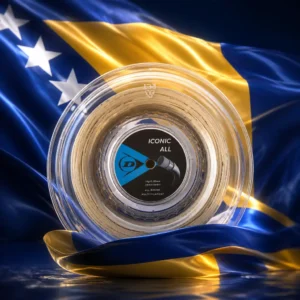 cardio tennis Dorsey Riverbend — the Dunlop Iconic All 16g Tennis String Reel combined with the national flag of Bosnia and Herzegovina
