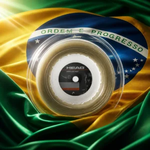 cardio tennis for energy — the Head Reflex MLT 17g Tennis String Reel combined with the national flag of Brazil