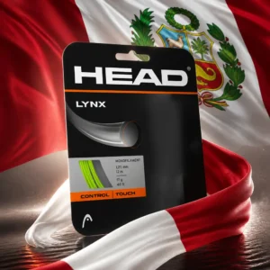 cardio tennis for happiness — the Head Lynx 18g Tennis String Set combined with the national flag of Peru