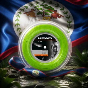 cardio tennis for joy — the Head Lynx 16g Tennis String Reel combined with the national flag of Belize