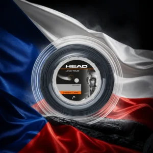 cardio tennis for mindfulness — the Head Lynx Tour 16g Tennis String Reel combined with the national flag of Czech Republic