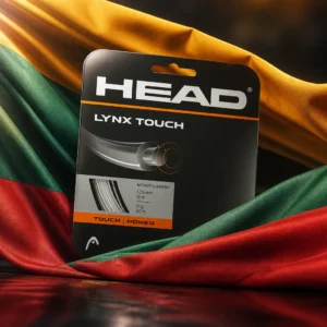 cardio tennis for optimism — the Head Lynx Touch 17g Tennis String Set combined with the national flag of Lithuania