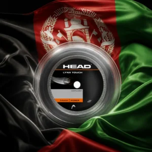 cardio tennis for resilience — the Head Lynx Touch 16g Tennis String Reel combined with the national flag of Afghanistan
