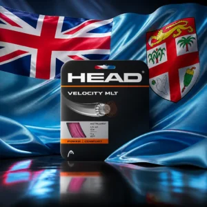 cardio tennis for stress — the Head Velocity MLT 17g Tennis String Set combined with the national flag of Fiji