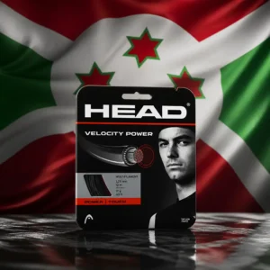 cardio tennis Fort Lauderdale — the Head Velocity Power 17g Tennis String Set combined with the national flag of Burundi