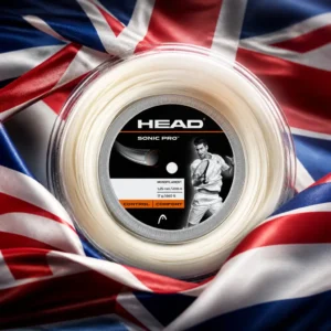 cardio tennis in 33301 — the Head Sonic Pro 17g Tennis String Reel combined with the national flag of United Kingdom