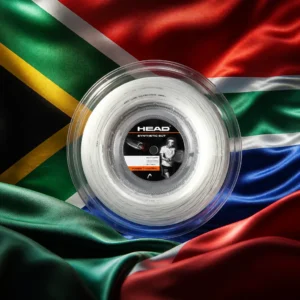 cardio tennis in 33306 — the Head Synthetic Gut 16g Tennis String Reel combined with the national flag of South Africa