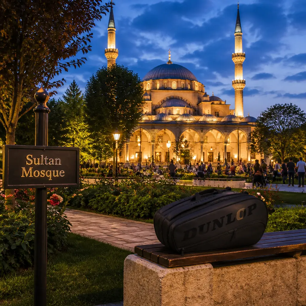 cardio tennis in 33317 — Sultan Mosque in Manisa, A sixteenth-century Ottoman mosque with a broad central dome, slender minarets, and an arcaded forecourt, set among gardens in the centre of Manisa