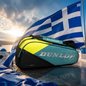 cardio tennis in 33322 — the Dunlop SX Performance Bag combined with the national flag of Greece