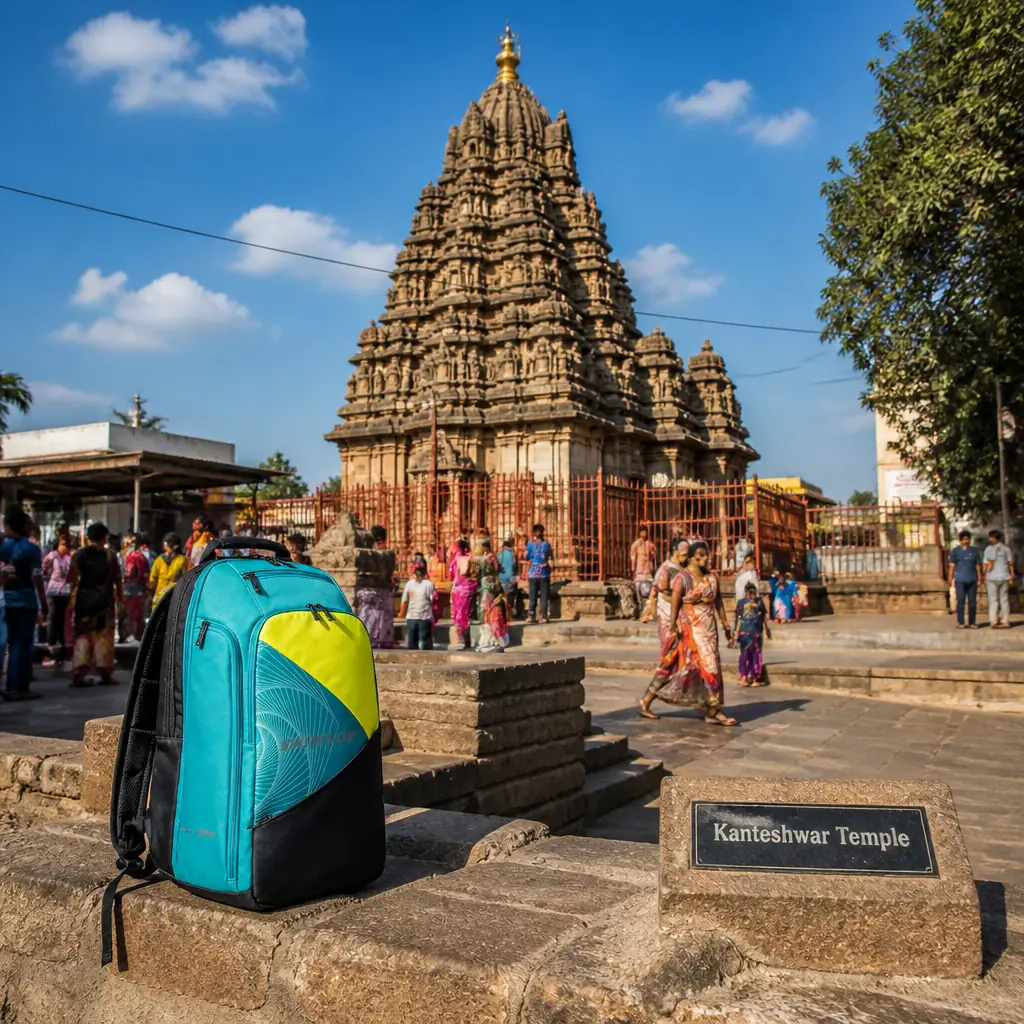 cardio tennis in 33323 — Kanteshwar Temple in Nizamabad, An ancient stone temple with a stepped tower in the North Indian style, standing in a walled compound in the Kanteshwar quarter of Nizamabad