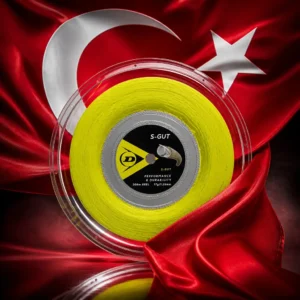 cardio tennis in 33327 — the Dunlop Synthetic Gut 16g Tennis Strings Reel combined with the national flag of Turkey