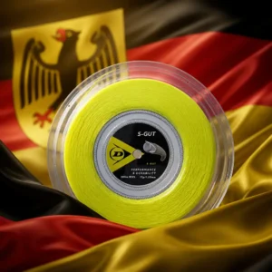 cardio tennis in 33332 — the Dunlop Synthetic Gut 18g Tennis Strings Reel combined with the national flag of Germany