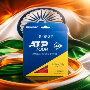 cardio tennis in 33334 — the Dunlop Synthetic Gut 18g Tennis Strings Set combined with the national flag of India