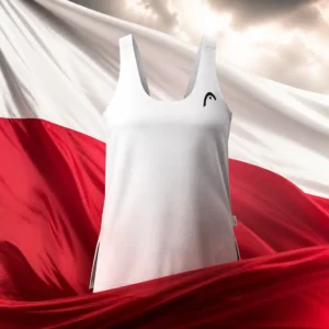 cardio tennis in 33394 — the Head Breakpoint Women's Tank Top combined with the national flag of Poland