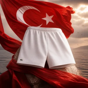 cardio tennis lesson Fort Lauderdale — the LaCoste Double Face Pique Women's Shorts combined with the national flag of Turkey