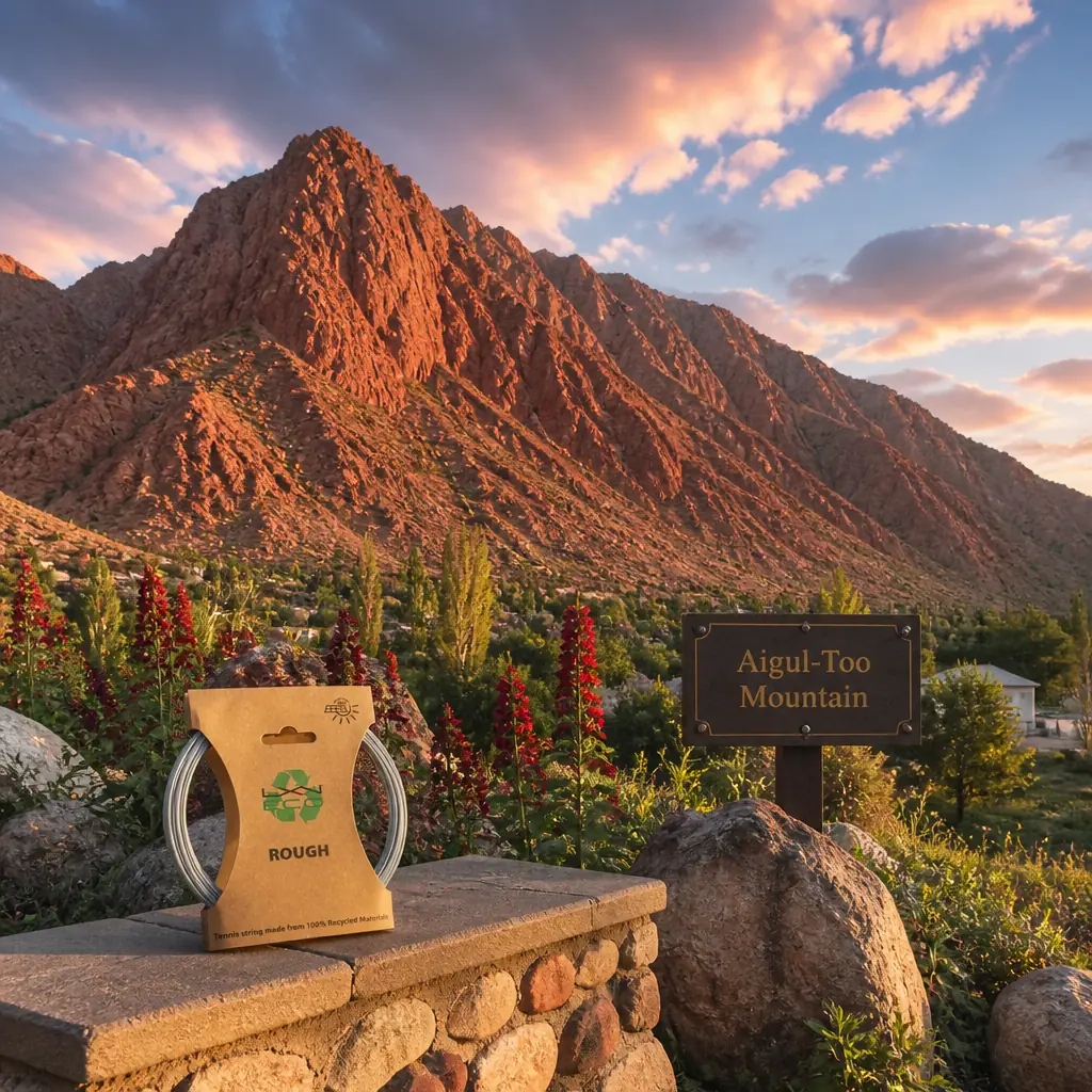 cardio tennis lessons Broward County — Aigul-Too Mountain in Batken, A rugged reddish mountain rising abruptly from the Batken valley floor, its slopes scattered in spring with rare tall crimson flowers against bare rock