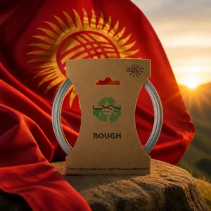 cardio tennis lessons Broward County — the Luxilon Eco Rough Tennis String Set combined with the national flag of Kyrgyzstan