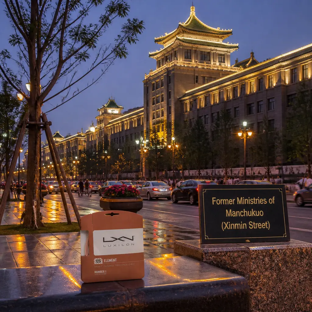 cardio tennis lessons Davie — Former Ministries of Manchukuo (Xinmin Street) in Changchun, A boulevard of massive 1930s government buildings blending East Asian tiled crowns with fortress-like concrete facades, spaced along formal green axes