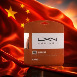 cardio tennis lessons Davie — the Luxilon Element 16g Tennis String Set combined with the national flag of People's Republic of China