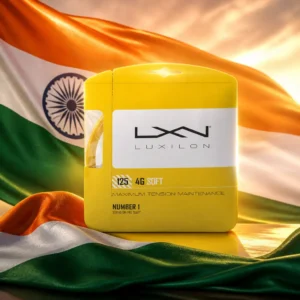 cardio tennis lessons Edgewood — the Luxilon Element IR Soft 16L Tennis String Set combined with the national flag of India