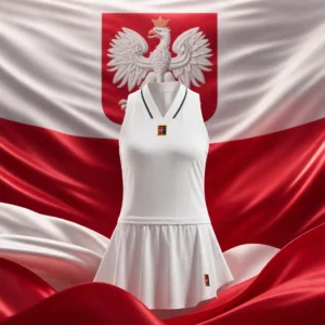 cardio tennis lessons Harbor Beach — the Nike Dry Fit Slam Women's Tennis Tank Top combined with the national flag of Poland