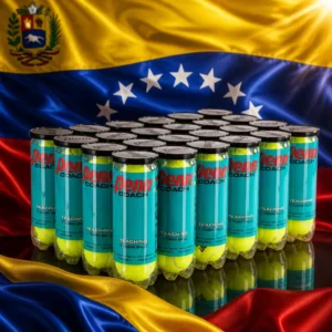 cardio tennis lessons in Fort Lauderdale — the Penn Coach Practice Tennis Ball Case combined with the national flag of Venezuela