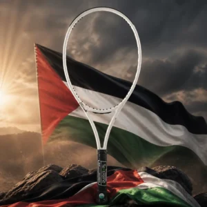 cardio tennis lessons Lake Ridge — the Prince Tour 03 100 305g Tennis Racquet combined with the national flag of Palestine