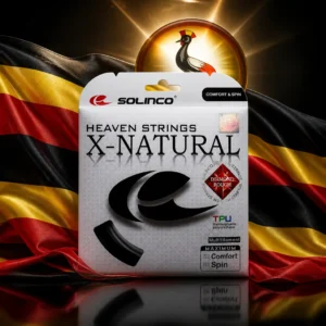 cardio tennis lessons Rio Vista — the Solinco Heaven Strings X-Natural 15L Tennis String Set combined with the national flag of Uganda
