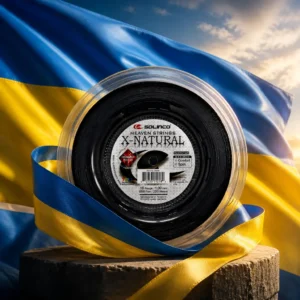cardio tennis lessons River Oaks — the Solinco Heaven Strings X-Natural 16g Tennis String Reel combined with the national flag of Ukraine