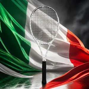 cardio tennis lessons Seven Isles — the Solinco Whiteout 290 V2 Tennis Racquet combined with the national flag of Italy