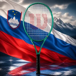 cardio tennis lessons Victoria Park — the Wilson Blade 25 V10 Junior Tennis Racquet combined with the national flag of Slovenia