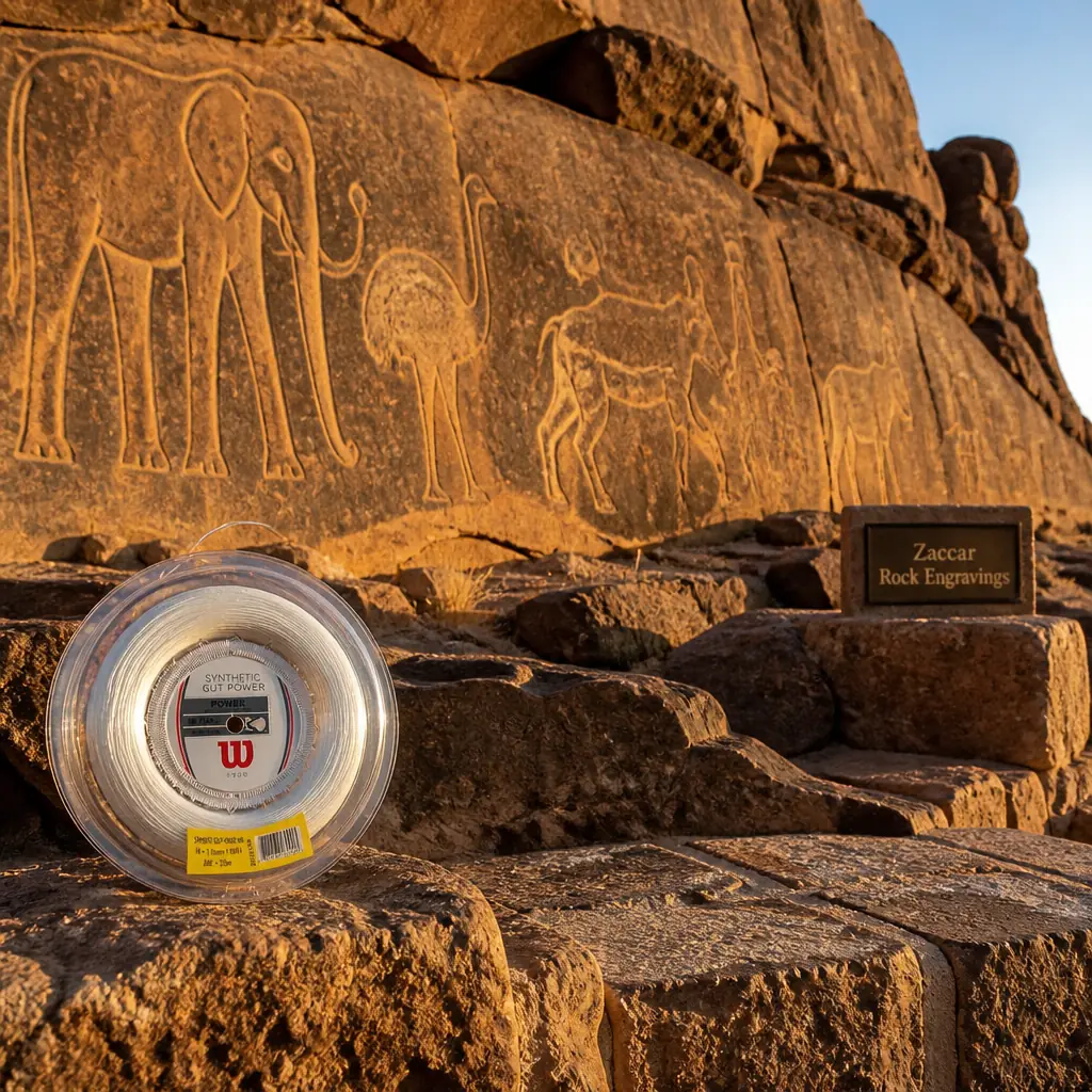 cardio tennis near me — Zaccar Rock Engravings in Djelfa, Weathered sandstone outcrops in the steppe south of Djelfa incised with large prehistoric carvings of elephants, ostriches, and a lion attacking an antelope, glowing amber in low desert light