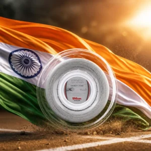 cardio tennis Oakland Park — the Wilson Synthetic Gut Power 17g Tennis String Reel combined with the national flag of India