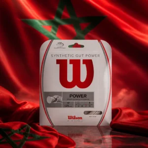 cardio tennis Plantation — the Wilson Synthetic Gut Power 17g Tennis String Set combined with the national flag of Morocco