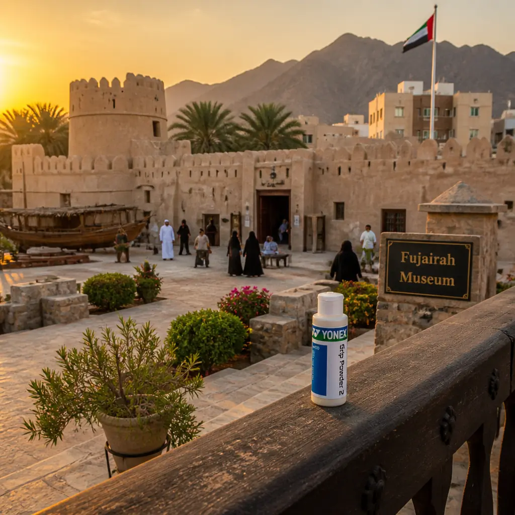 cardio tennis Rio Vista โ Fujairah Museum in Fujairah, A low sand-colored museum building near the fort in Fujairah, its galleries displaying bronze-age pottery, weapons, silver jewelry, and finds from local archaeological digs
