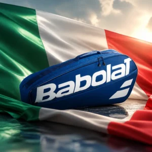 cardio tennis to help with depression — the Babolat Court XS Tennis Bag (3 Racquet) combined with the national flag of Italy