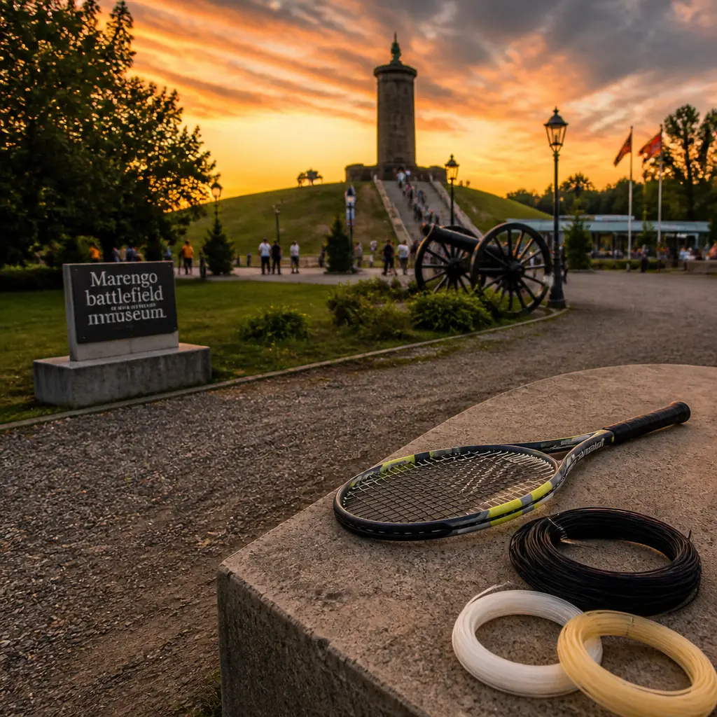 cardio tennis to help with happiness — Marengo battlefield and museum in Alessandria, Museum and monument at Spinetta Marengo on the plain east of Alessandria, site of Napoleon's 1800 battle