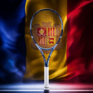 cardio tennis workout — the Babolat Pure Drive Super Lite 11th Gen Tennis Racquet combined with the national flag of Andorra