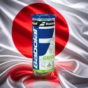 cardio tennis workout Flagler Village — the Babolat Stage 1 Green Tennis Ball Can combined with the national flag of Japan