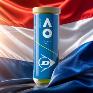 cardio tennis workout Middle River Terrace — the Dunlop Australian Open Tennis Ball Can combined with the national flag of Netherlands