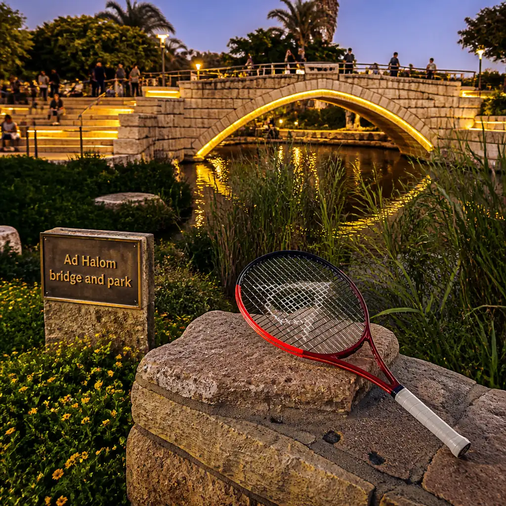 cardio tennis workout Oakland Park — Ad Halom bridge and park in Ashdod, Old arched bridge over the Lachish stream at the Ad Halom junction east of Ashdod, in a park