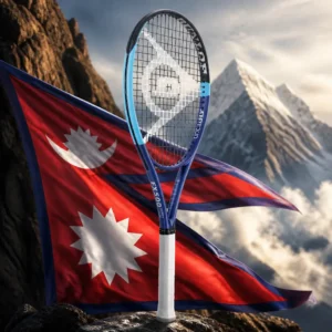 cardio tennis workout Sailboat Bend — the Dunlop FX 500 Super Lite V26 Tennis Racquet combined with the national flag of Nepal