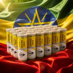 cardio tennis workout Tarpon River — the Dunlop Grand Prix Extra Duty Hard Court Tennis Ball Case combined with the national flag of Ethiopia