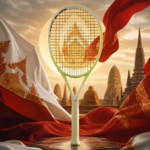 cardio tennis workouts Fort Lauderdale — the Head Auxetic 2.0 Extreme MP Tennis Racquet combined with the national flag of Ayutthaya Kingdom