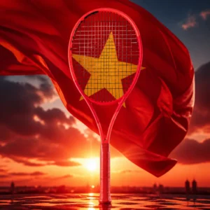 cardio workouts — the Head Auxetic 2.0 Radical Pro Tennis Racquet combined with the national flag of Vietnam