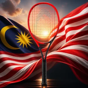 cardiovascular camp — the Head Extreme Auxetic Radical MP Tennis Racquet combined with the national flag of Malaysia