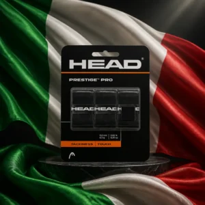cardiovascular camps — the Head Prestige Pro Tennis Overgrip 3-Pack combined with the national flag of Italy