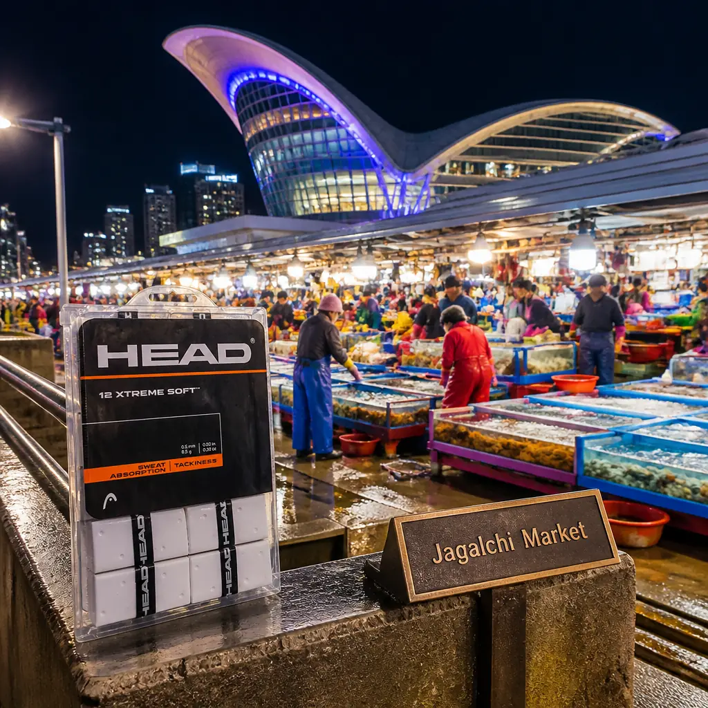 cardiovascular classes Fort Lauderdale — Jagalchi Market in Busan, Large seafood market on the Nampo waterfront with a modern seagull-shaped building and outdoor stalls of live fish tanks