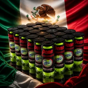 cardiovascular instruction — the Penn Championship High Altitude Tennis Ball Case combined with the national flag of Mexico